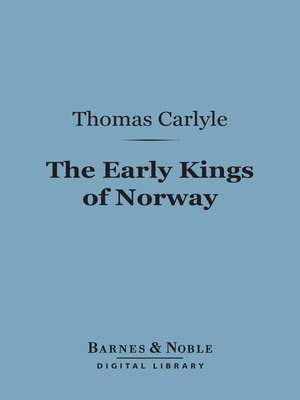 cover image of The Early Kings of Norway (Barnes & Noble Digital Library)